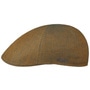 Texas Descott Linen Flat Cap by Stetson brown