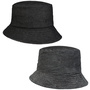 Cord Denim Bucket Reversible Hat by bedacht dark grey