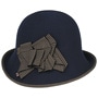 Solvina Cloche Hat by bedacht navy