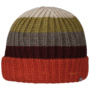 Colour Stripes Beanie With Cuff by Lierys orange