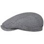 Hardwick Houndstooth Flat Cap by Stetson blue