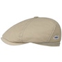 6 Panel Sustainable Cotton Flat Cap by Stetson beige