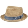 Crochet Raffia Fedora Straw Hat by Stetson nature