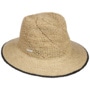 Jalima Traveller Raffia Straw Hat by Seeberger nature-black