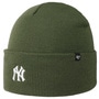 MLB Yankees Base Runner Beanie Hat by 47 Brand olive