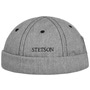 Cotton Melange Docker Hat by Stetson light grey