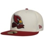 59Fifty Arizona Cardinals Cap by New Era cream white