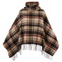 Landiva Check Poncho beige