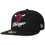 59Fifty Script Team Bulls Cap by New Era black