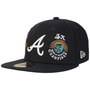 59Fifty MLB Braves Champions Cap by New Era navy