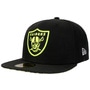 59Fifty NFL Neon Logo Raiders Cap by New Era black