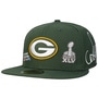 59Fifty Packers Super Bowl XLV Cap by New Era dark green