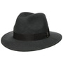Piemonte Traveller Wool Hat by Borsalino dark grey