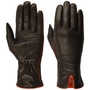 Twotone Nappa Leather Women´s Gloves by Caridei dark brown