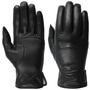 Perfo Leather Gloves by Caridei black