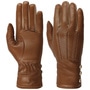 Twotone Nappa Leather Gloves by Caridei camel