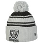 NFL 22 SPRTKNT Raiders Beanie Hat by New Era black