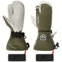 Heli Ski 3-Finger Gloves by Hestra olive