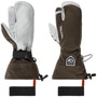 Heli Ski 3-Finger Gloves by Hestra dark brown