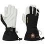 Alpine Pro Army 5-Finger Leather Gloves by Hestra black