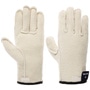 Wakayama Wool Liner 5-Finger Undergloves by Hestra cream white