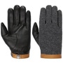 Deerskin Wool Tricot Gloves by Hestra black