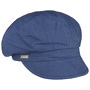 Chambray Newsboy Cap by Seeberger navy