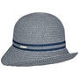 Gavia Cloche Straw Hat by Seeberger light blue