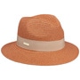 Vandia Traveller Straw Hat by Seeberger orange