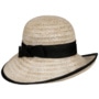 Straw Hat with Sinamay Loop by Seeberger black