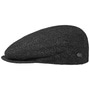 Lord Herringbone Flat Cap by Bailey 1922 black