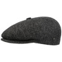 Galvin Herringbone Flat Cap by Bailey 1922 black