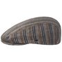 Fleet Stripes Flat Cap by Bailey 1922 brown