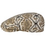 Navajo Driver Jersey Flat Cap by Stetson cream white