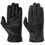 Jersey Conductive Nappa Leather Gloves by Stetson black-grey