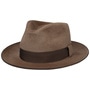 Lidderdale Fedora Fur Felt Hat by Stetson light brown