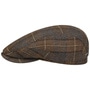 Scranton Wool Driver Flat Cap by Stetson brown