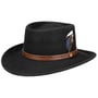 Petersham Gambler Wool Hat by Stetson black