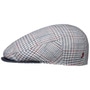 Colino Check Flat Cap by Alfonso D’Este blue-white