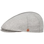 Jasper Twotone Linen Flat Cap by Mayser grey