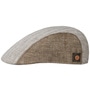 Prince Twotone Linen Flat Cap by Mayser brown