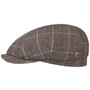 Emil Check Linen Flat Cap Zechbauer by Mayser brown