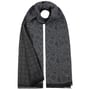 Jacquard Stamps Cotton Scarf by Stetson navy