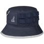 Waxed Utility Bucket Cotton Hat by Kangol navy