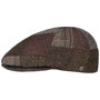 Nestor Patchwork Flat Cap by bugatti dark brown