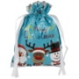 Gift Bag Merry Christmas 24 cm x 32 cm light blue