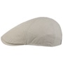 Washed Cotton Flat Cap by Lipodo light grey