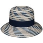 Tricolour Straw Hat by Lipodo blue-grey