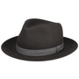Mapleton Fedora Fur Felt Hat by Stetson anthracite