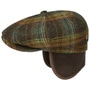Hatteras Meadville Ear Flap Flat Cap by Stetson green